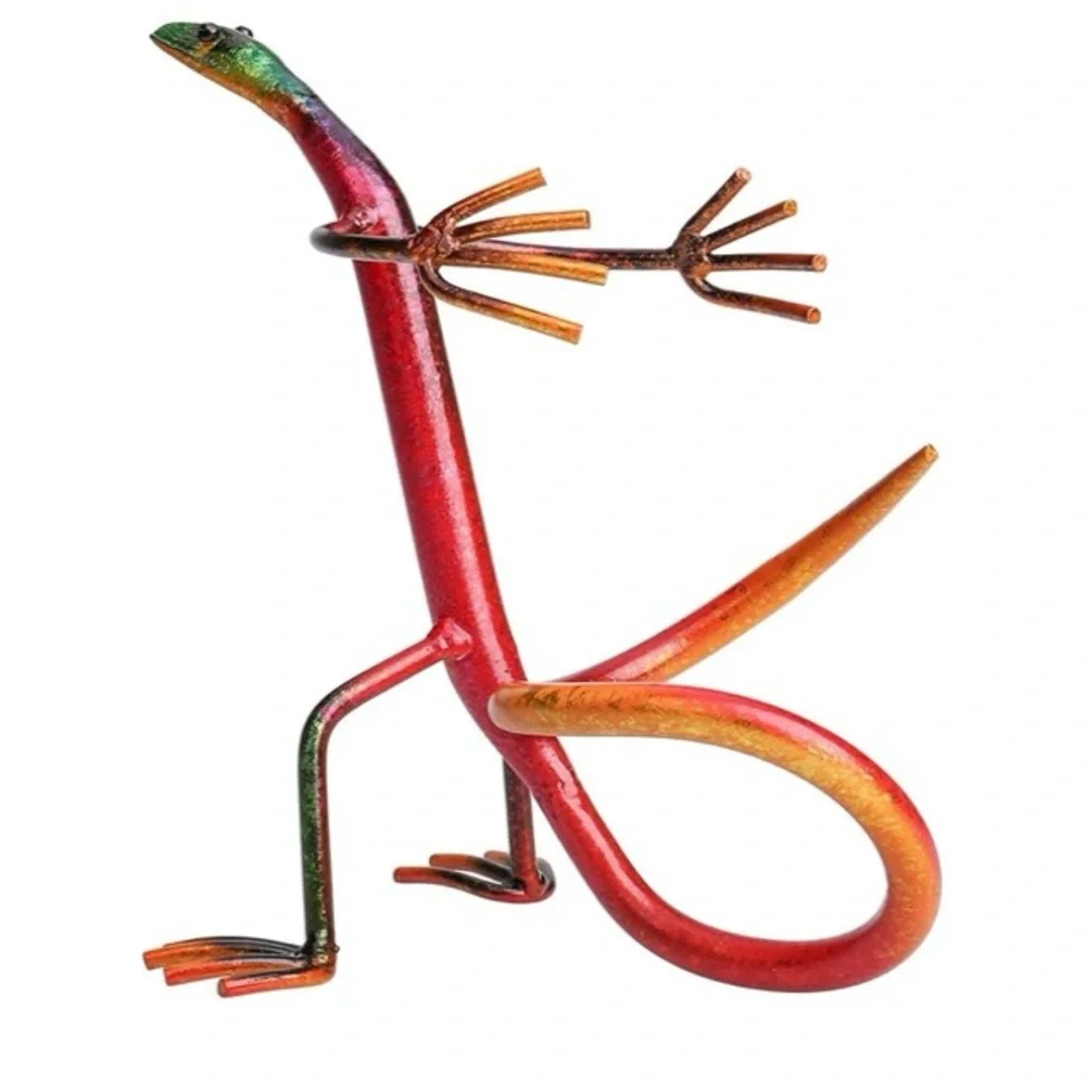 RED LIZARD Metal Wine Rack 8.7 inches Tall